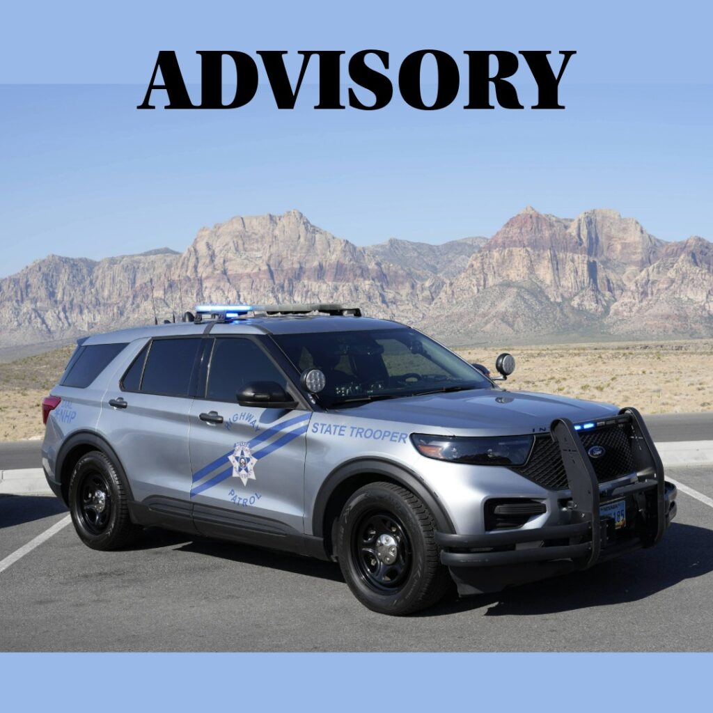 Se caen las líneas de la Policía Estatal de Nevada