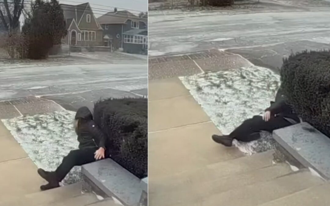 Abuelita de Reno experimenta vuelo inesperado por fuertes vientos en tormenta invernal