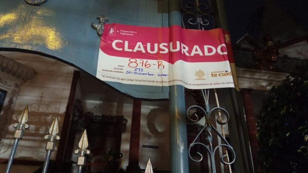 Guadalajara frena el ruido: Clausura de la Mansión Clover Lawn por exceso de sonido