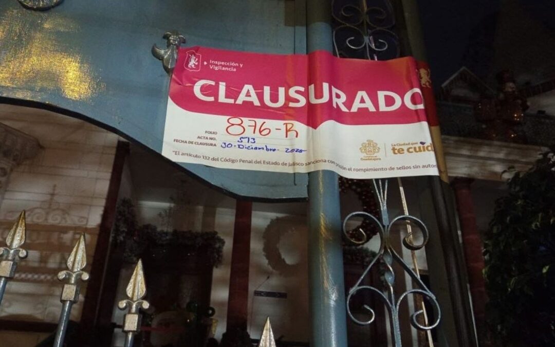 Guadalajara frena el ruido: Clausura de la Mansión Clover Lawn por exceso de sonido