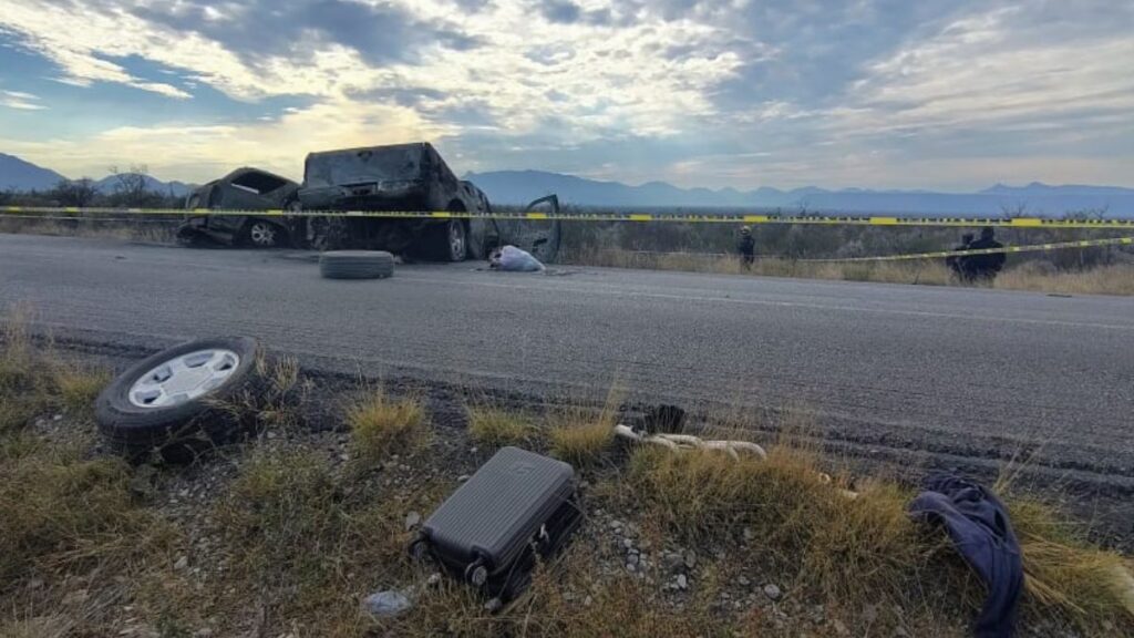 Accidente en Lampazos: Dos calcinados y varios heridos en Nuevo León