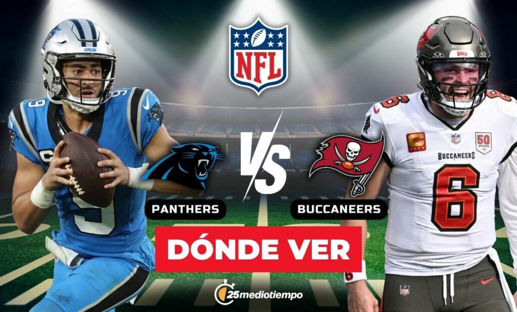 NFL: Hora y Dónde Ver EN VIVO el Partido Buccaneers vs. Panthers por el Título del Sur de la NFC en la Semana 18