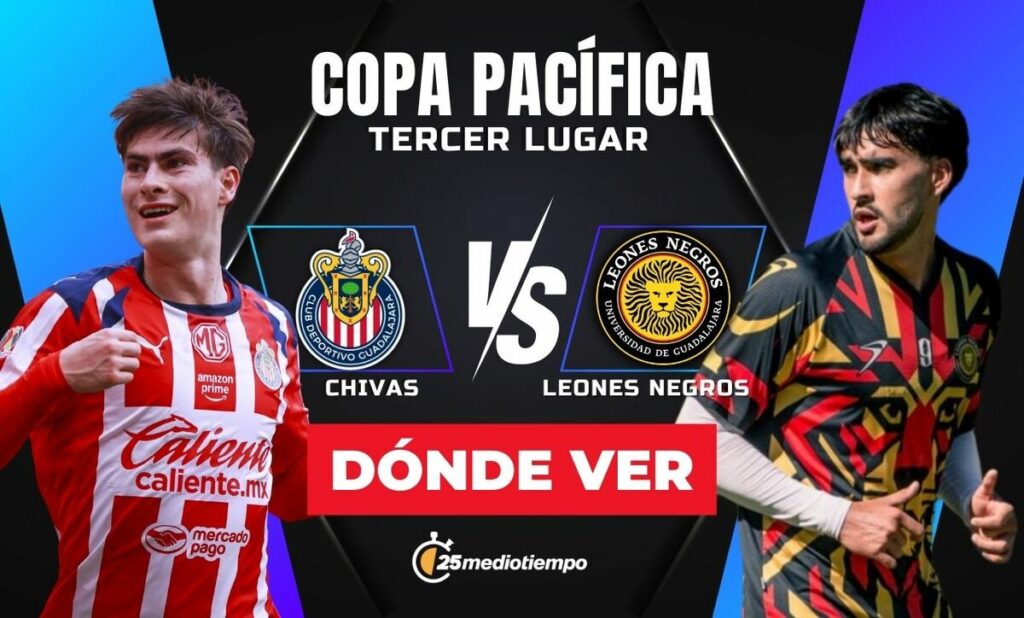 Chivas vs. Leones Negros: Sigue el Partido EN VIVO por el Tercer Lugar de la Copa Pacífica 2026