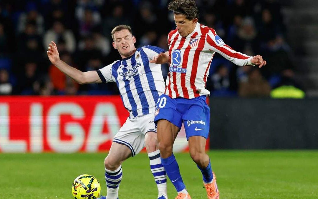 El Atlético de Madrid empata con la Real Sociedad y se distancia de la cabeza en la liga española