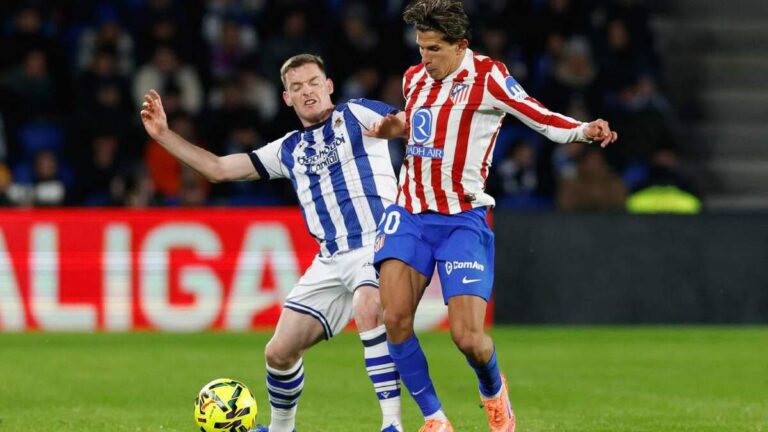 El Atlético de Madrid empata con la Real Sociedad y se distancia de la cabeza en la liga española