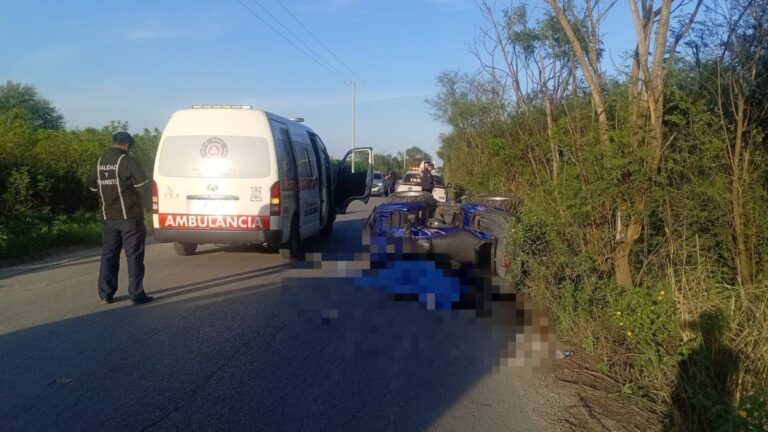 Trágica volcadura de cuatrimoto en Montemorelos: mujer pierde la vida y hombre queda herido