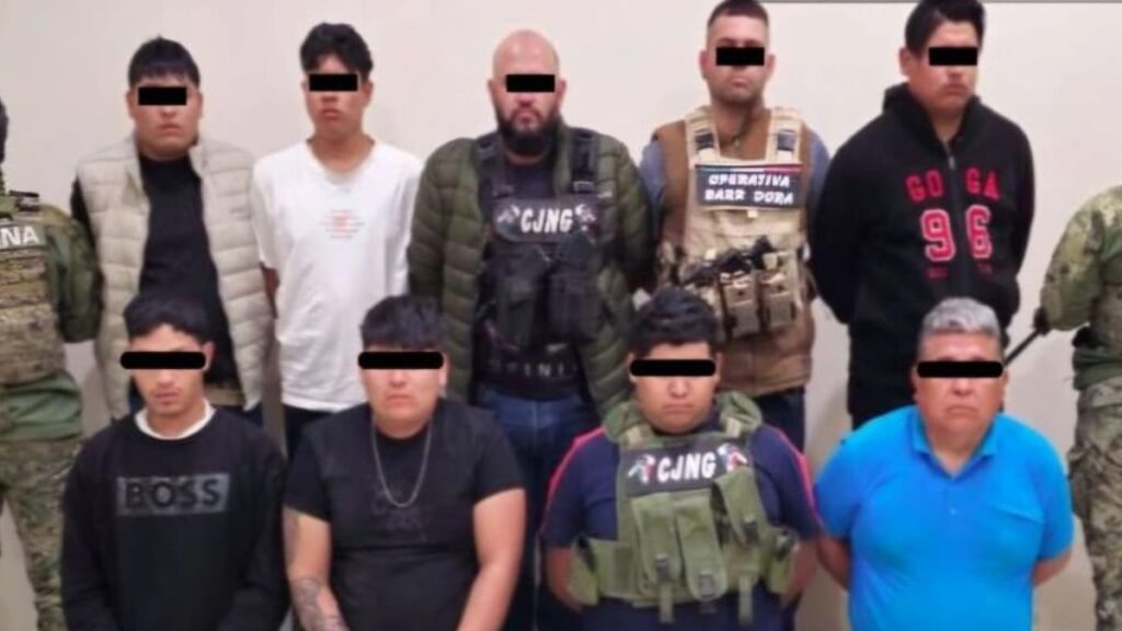 Detienen a 9 Presuntos Miembros de ‘La Barredora’ del CJNG en Tecamachalco, Puebla