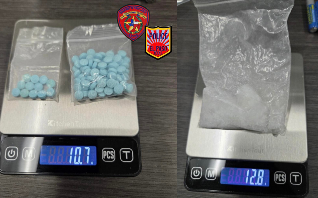 Incautación de fentanilo y metanfetamina en El Paso durante detención vehicular