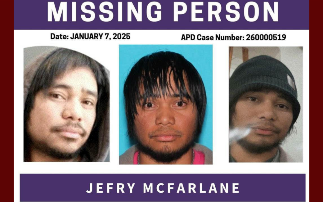 Policía de Albuquerque solicita ayuda para encontrar a Jefry McFarlane, desaparecido con problemas de salud mental