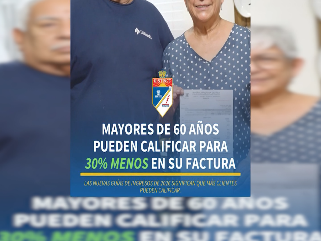 Descuentos en Electricidad para Adultos Mayores y Familias de Bajos Recursos en Imperial CA
