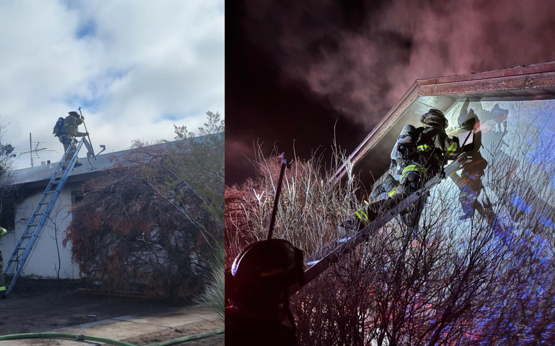 Incendio en vivienda abandonada: bomberos de Las Cruces lo controlan en doble intervención