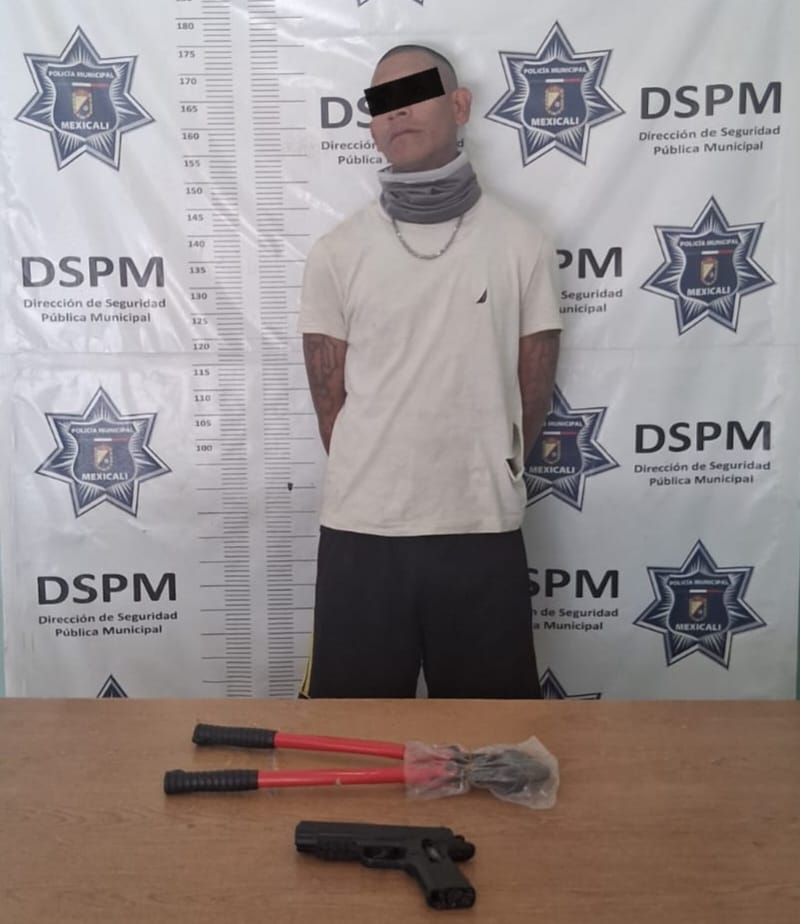 Detienen a ‘El Greñas’ en Mexicali por Robos con Violencia en Tiendas de Autoservicio