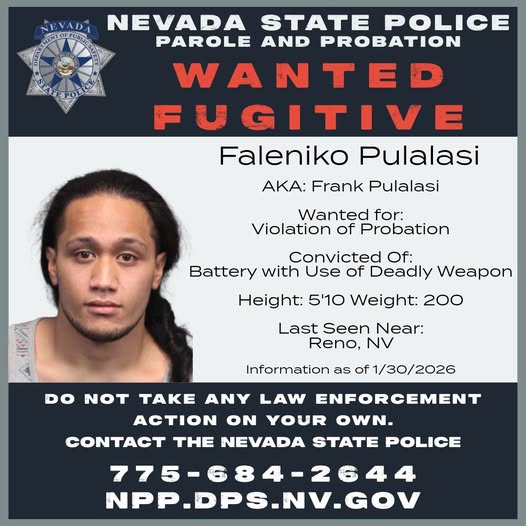 Fugitivo: La Policía de Nevada intensifica la búsqueda de Faleniko Pulalasi