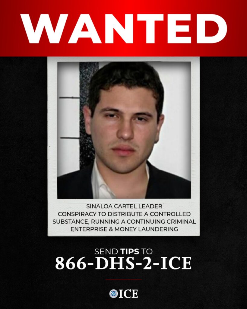 Recompensa de 10 millones de dólares por Iván Archivaldo Guzmán, líder de Los Chapitos