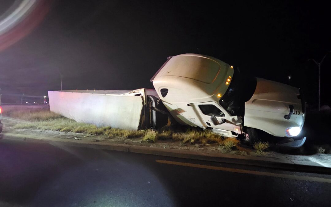 Accidente de tráiler en Edinburg: Vialidad reabierta tras incidente