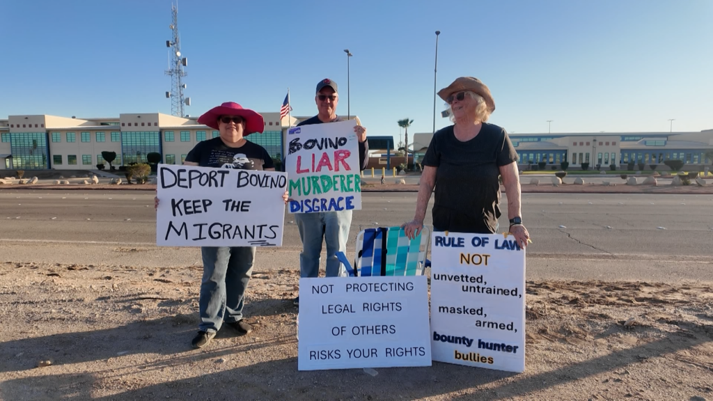 Protestas en el Condado Imperial contra el regreso de Gregory Bovino a la Patrulla Fronteriza