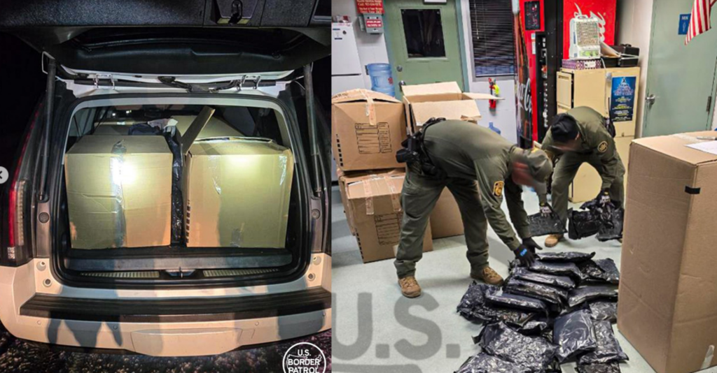 Operativo de la Patrulla Fronteriza en El Paso: Detienen vehículo con 416 libras de marihuana