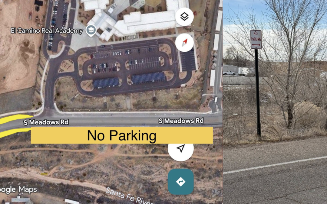 Refuerzan Seguridad Vial en la Zona Escolar de El Camino Real Academy en Santa Fe