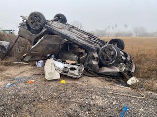 DPS Investiga Accidente Fatal con Volcadura en el Condado Hidalgo