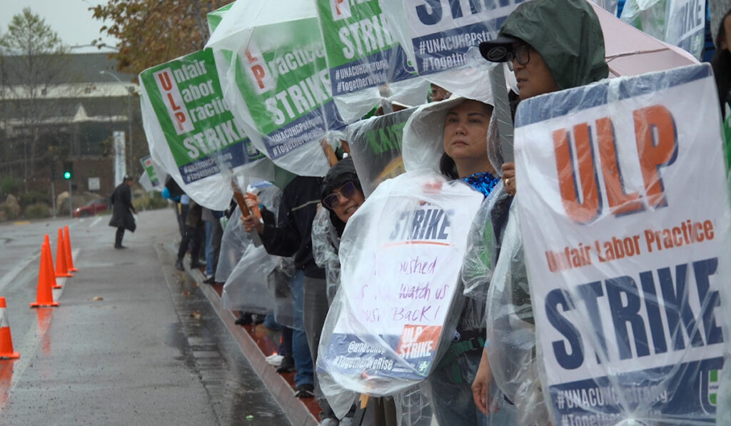 Huelga en hospital Kaiser Permanente: Trabajadores de la salud exigen mejores condiciones laborales