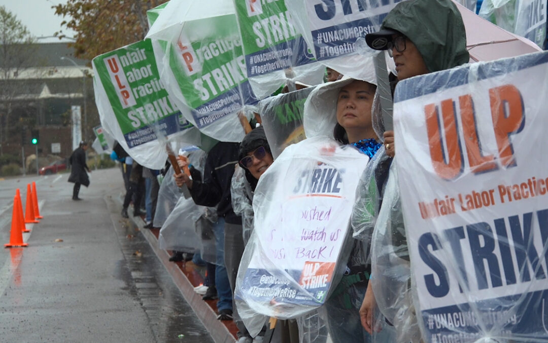 Huelga en hospital Kaiser Permanente: Trabajadores de la salud exigen mejores condiciones laborales
