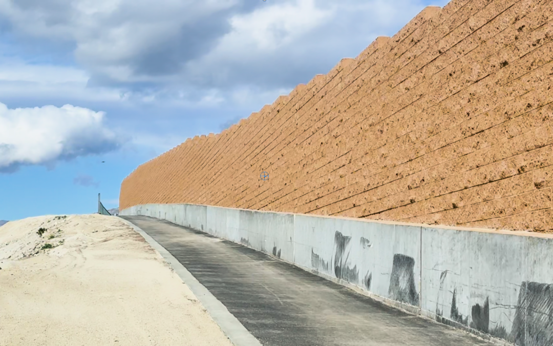 Nuevo muro contra el viento en Palm Springs mejora la seguridad vial en North Gene Autry Trail