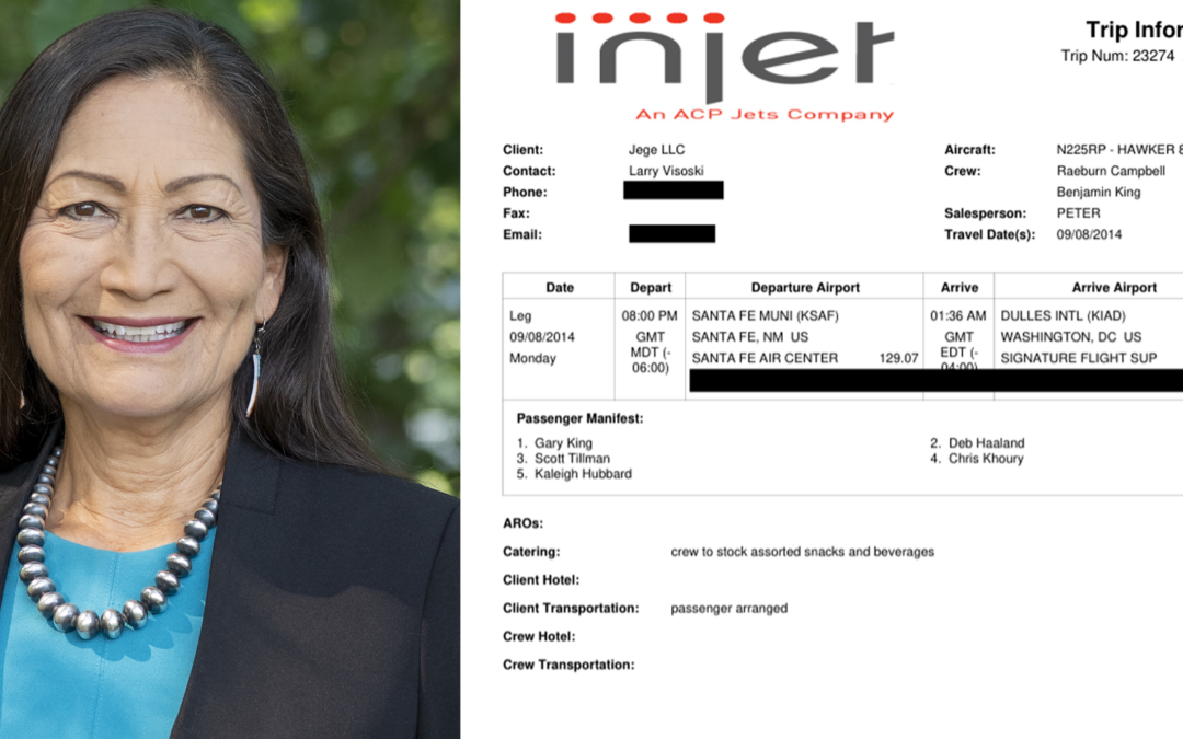 Deb Haaland involucrada en vuelo coordinado por Epstein, revelan documentos