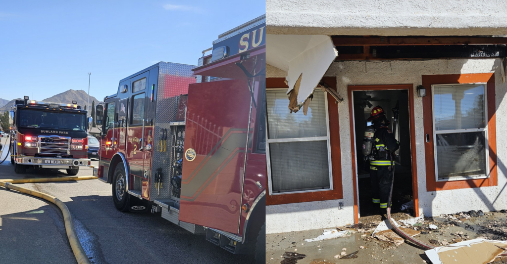 Incendio Residencial en Sunland Park: Bomberos y Doña Ana Fire Rescue Responden