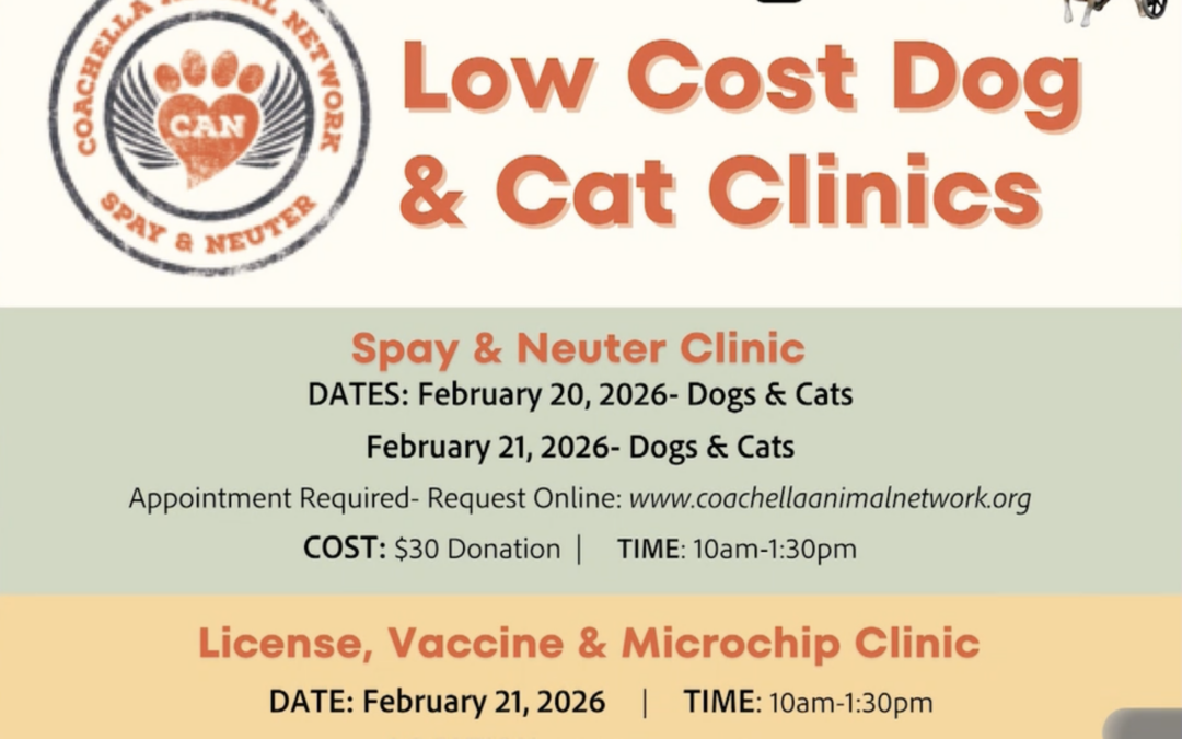 Clínica Veterinaria de Bajo Costo para Mascotas Este Fin de Semana en Indio