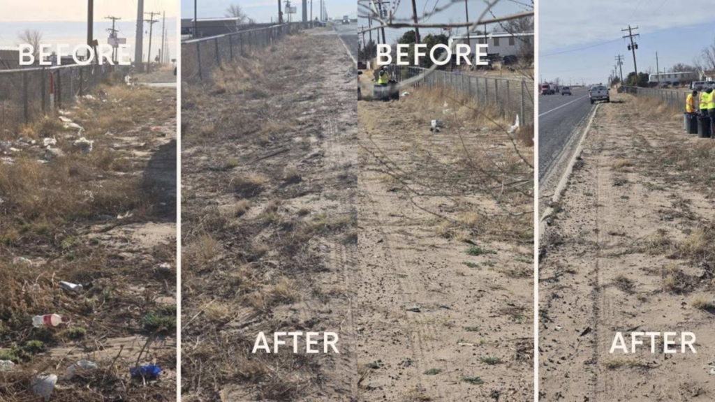 Midland Intensifica Limpieza en la Carretera Estatal 158 para Mejorar la Comunidad