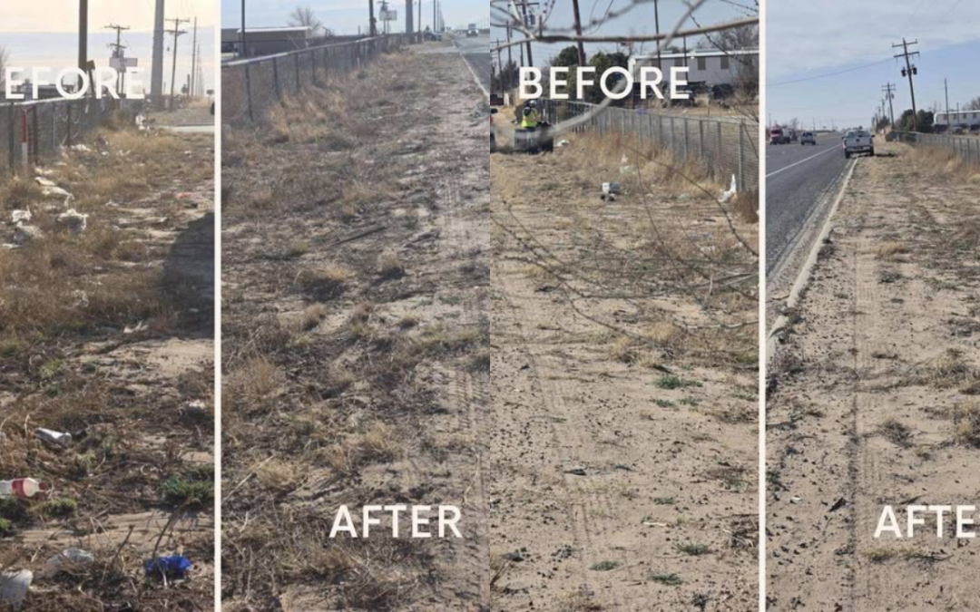 Midland Intensifica Limpieza en la Carretera Estatal 158 para Mejorar la Comunidad