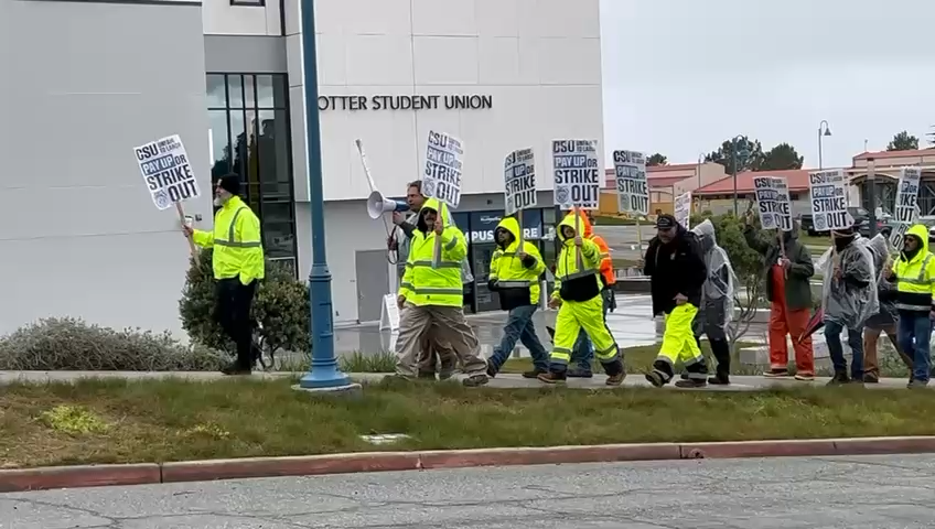 Huelga de Trabajadores de CSUMB: Protestan por Mejoras en Condiciones Laborales