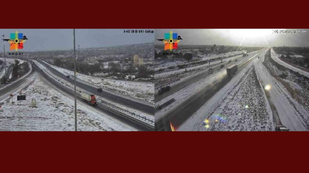 Nieve Afecta Carreteras en el Oeste de Nuevo México: Precauciones Urgentes