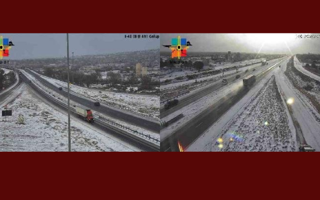 Nieve Afecta Carreteras en el Oeste de Nuevo México: Precauciones Urgentes