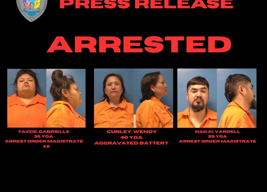 Arrestos en el Condado de McKinley: Múltiples Detenciones en un Solo Día