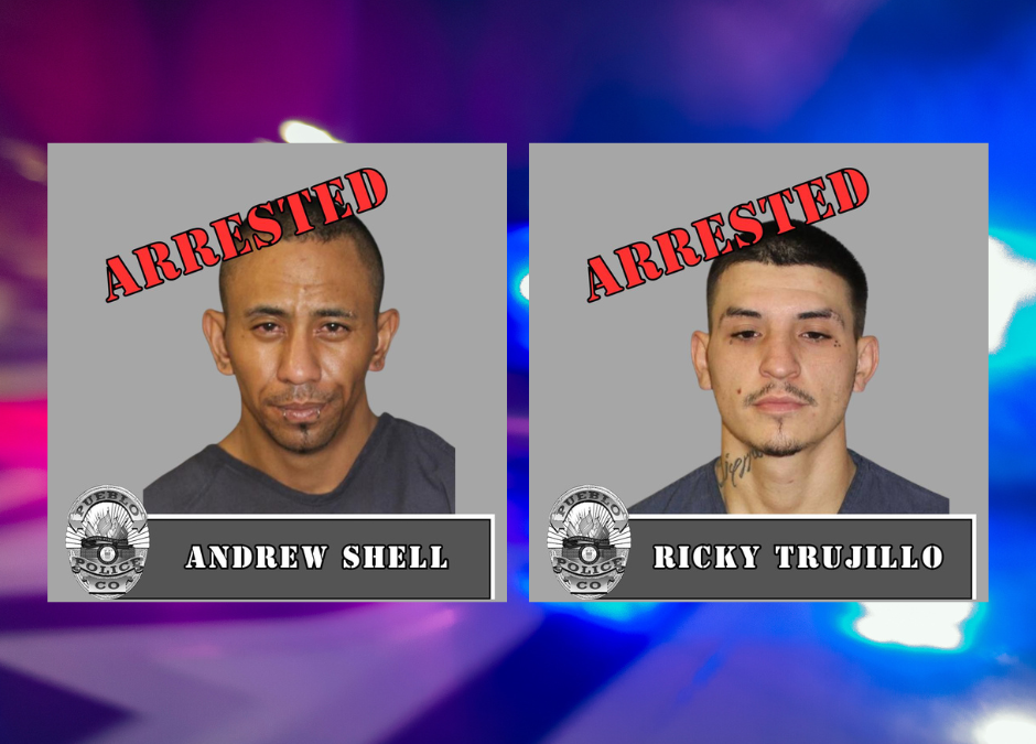 Arrestos en Pueblo: Dos hombres detenidos por amenaza armada y robo de vehículos