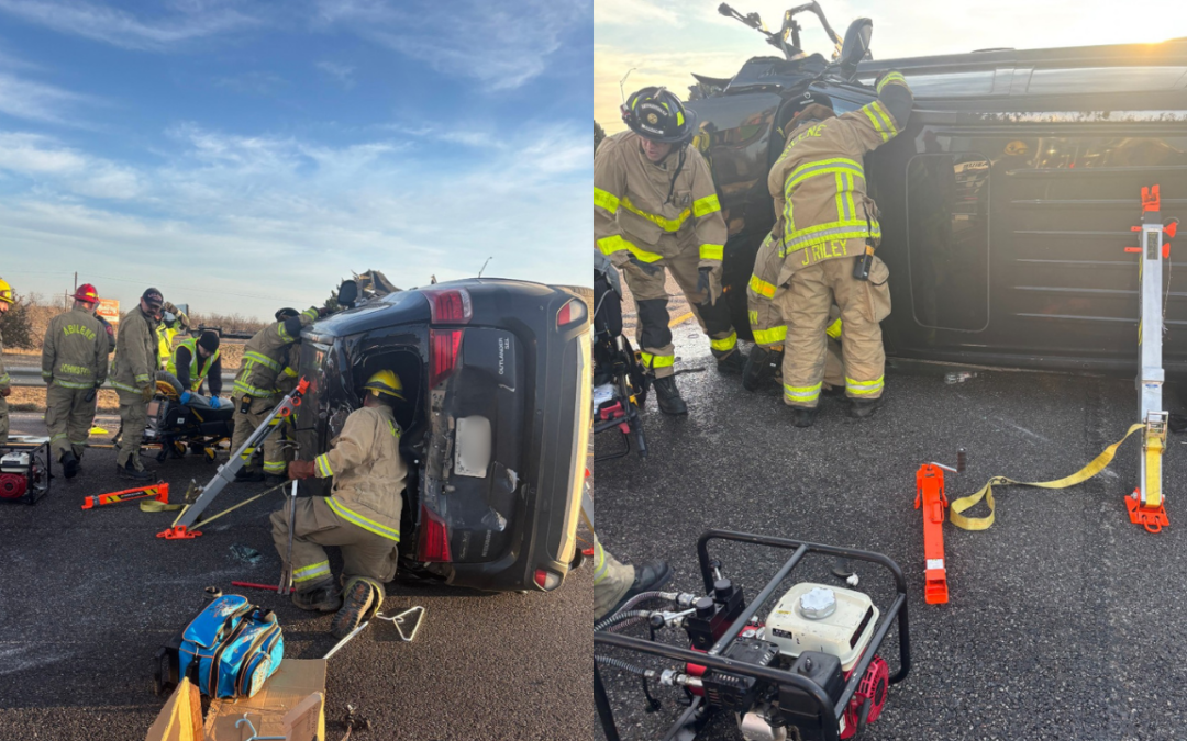 Accidente I-20 en Abilene: Conductor Hospitalizado tras Volcadura