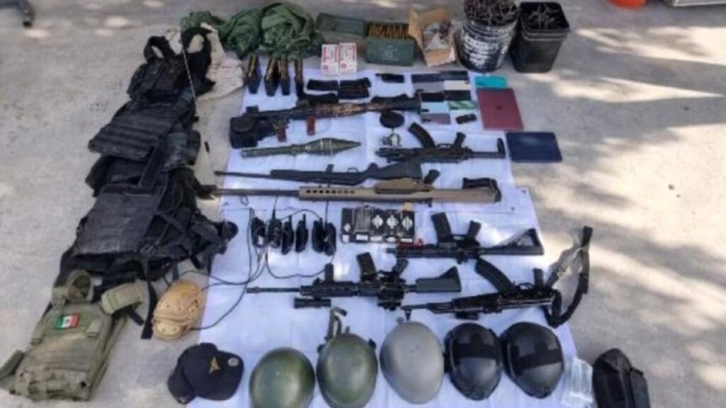 Ocho Detenidos y Lanzacohetes Asegurados en Operativo Contra el Cártel del Golfo en Matamoros