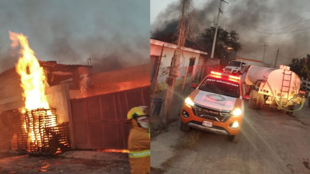 Incendio en Pesquería: Empresa Maderera Consume Toneladas de Madera y Provoca Movilización de Emergencia
