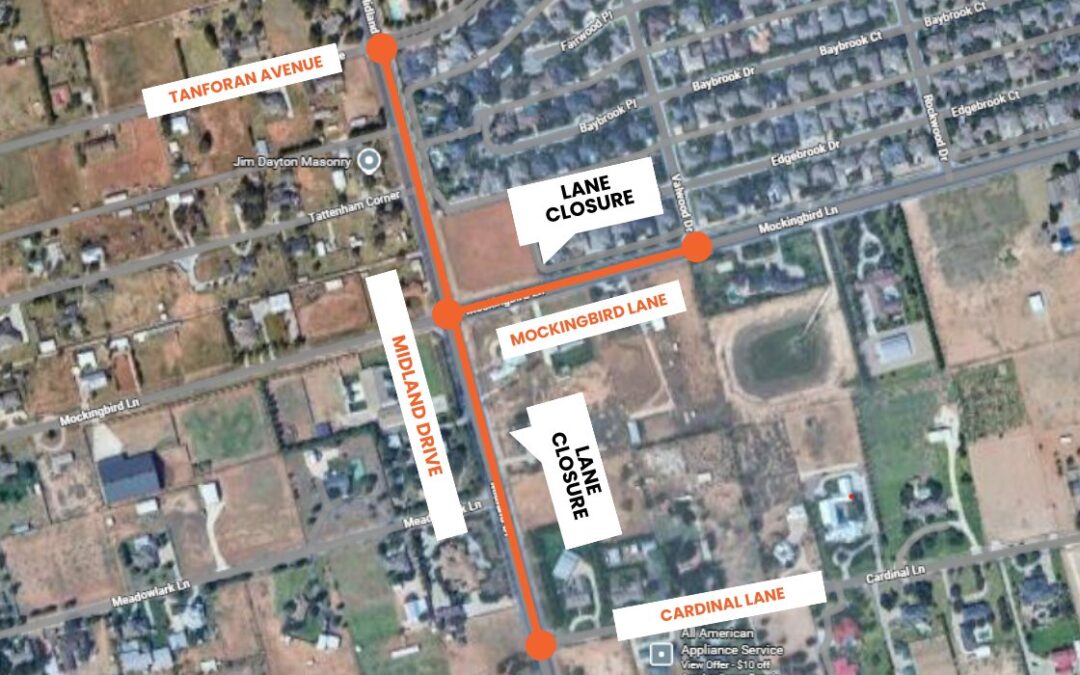 Cierres de Carriles en Midland: Mantenimiento y Construcción Viales Anunciados
