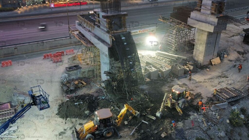 Colapso de la Estructura de la Línea 4 del Metro en Monterrey: Cuatro Lesionados en el Accidente