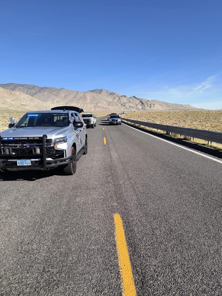 Mortal choque en la US95 provoca el cierre total entre Hawthorne y Schurz