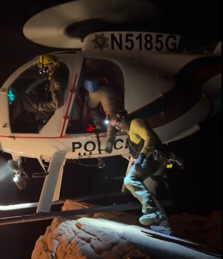 Rescate en Valley of Fire: Operación de salvamento en acantilados peligrosos