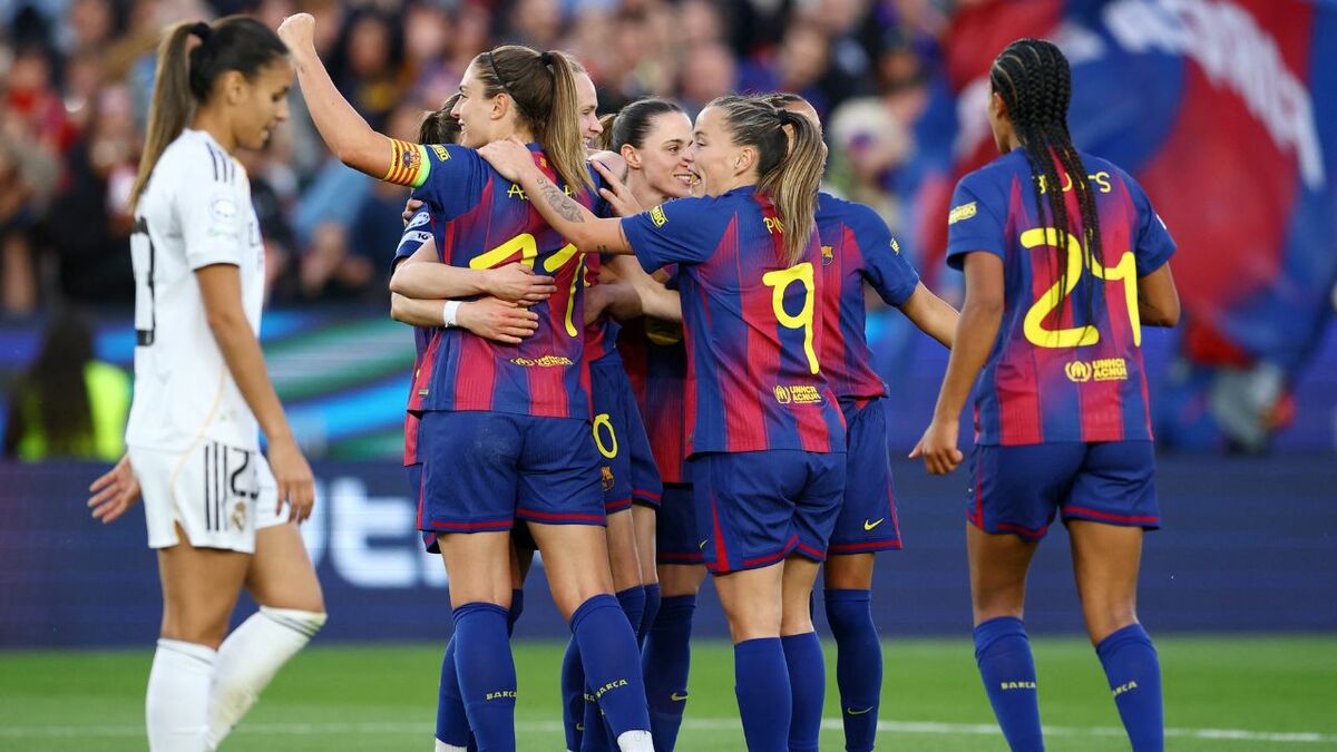 Barcelona Femenil Se Impone Con Fuerza Al Real Madrid En La Champions ...
