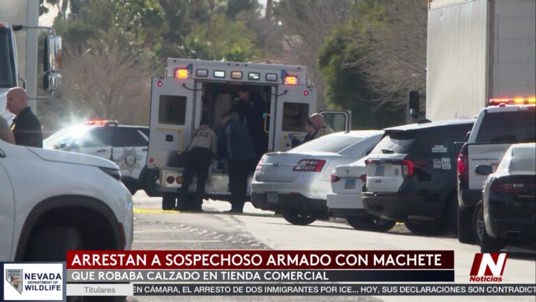 Arresto en Reno tras robo con machete en tienda local