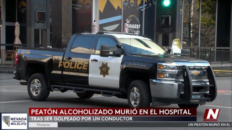 Trágica muerte de un peatón tras ser atropellado en Reno