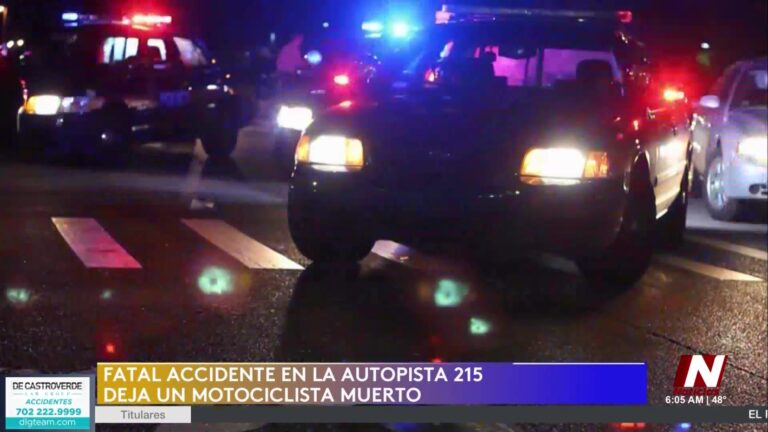 Trágico accidente mortal en Las Vegas: Motociclista pierde la vida en la CC215