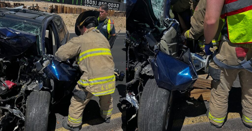 Accidente Vehicular en Albuquerque de 3 Autos Deja un Hospitalizado