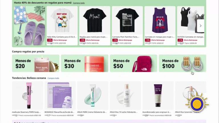 Amazon Lanza Tienda Para El Día De Las Madres: Ofertas, Rápidas Entregas Y Regalos Por Menos De $10