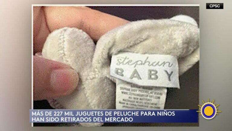 Retiro de 227,000 Peluches en EE.UU. por Riesgo de Asfixia y Cortes
